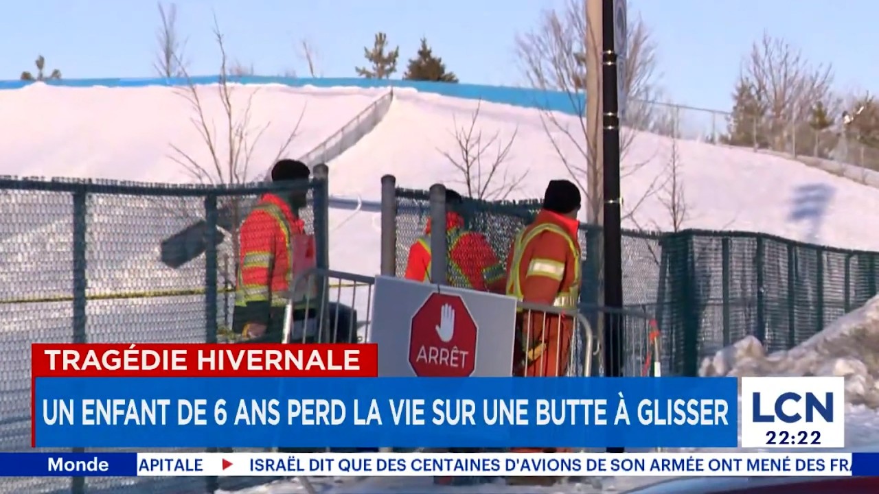 Tragédie à Chambly: un enfant de 6 ans meurt sur une butte à glisser