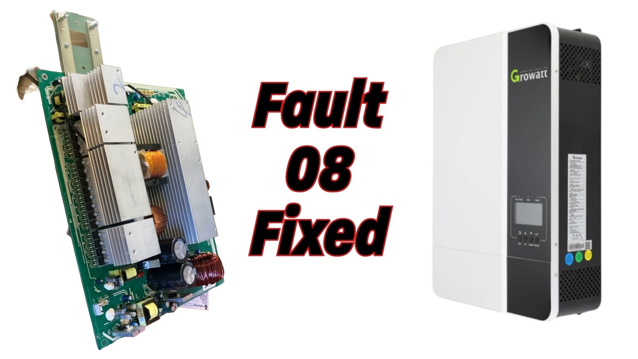 Growatt SPF5000es Fault 08 is now fixed