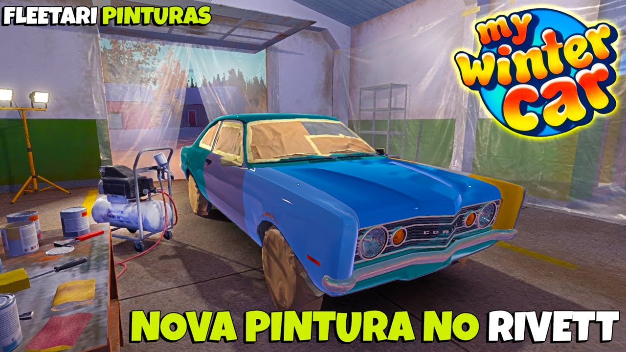 Deixei O Rivett LX No Fleetari Para Fazer uma PINTURA Completa 📌- My Winter Car #025