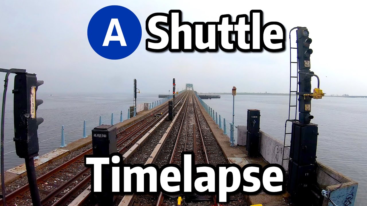 ⁴ᴷ⁶⁰ NYC Subway Timelapse - A Shuttle from Howard Beach to Far Rockaway