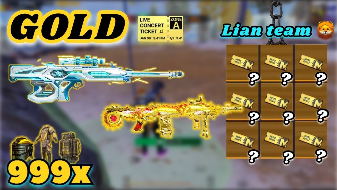Lian Team 🤩 | Golden ticket 🎫 ?| PUBG Metro royale ch28