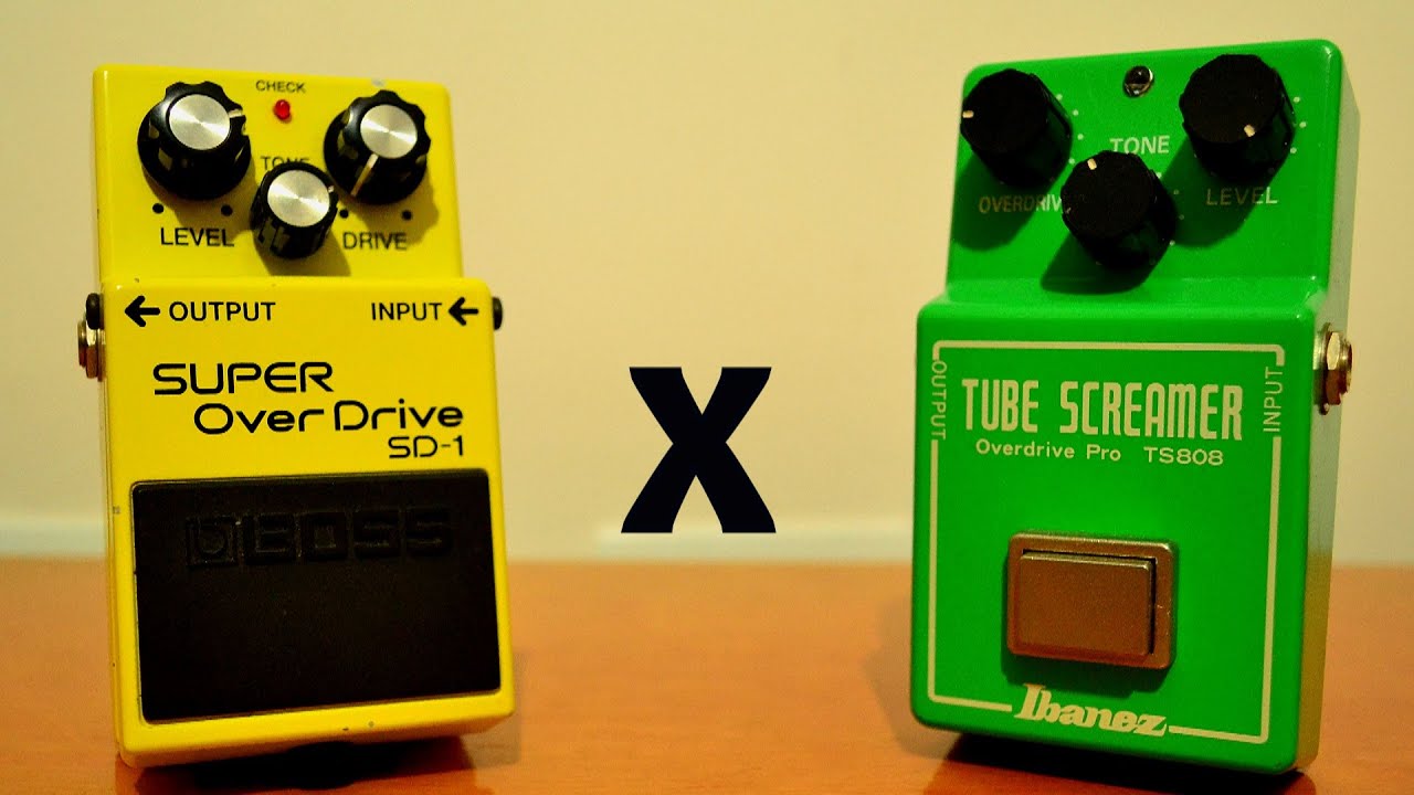 Boss Super Overdrive SD-1  x  Ibanez Tube Screamer TS808