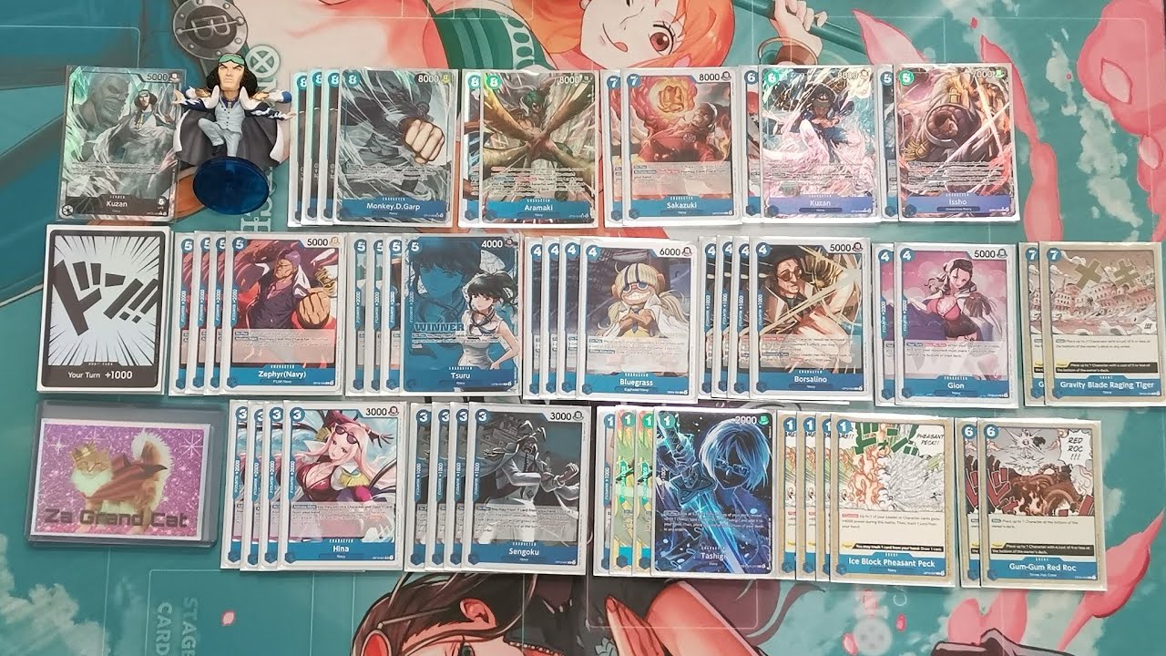 OP14 Синий Кузан! Учебное пособие по составлению колоды One Piece TCG - Za Grand Cat против Big B...