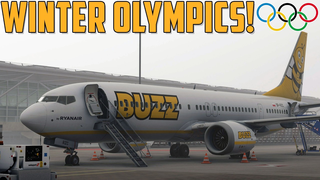 ✈️ WINTER OLYMPICS! 🏅 BUZZ MAX 8 ➜ MILAN! ✈️ EGSS ➜ LIME ✈️