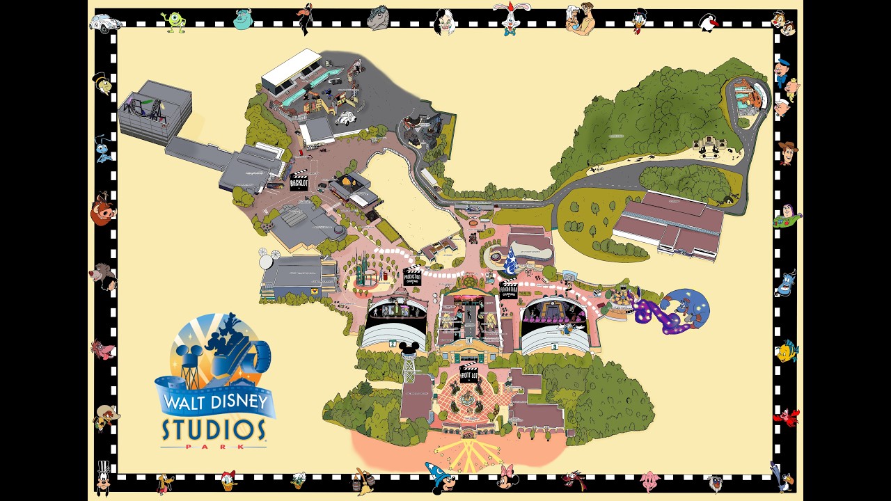 THE EVOLUTION OF WALT DISNEY STUDIOS PARK IN FUN MAPS (2002-2026)