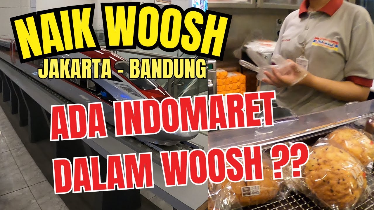 Pertama Kali Naik Kereta Cepat WOOSH 2025 Jakarta - Bandung || Di Dalam WOOSH ada Indomaret