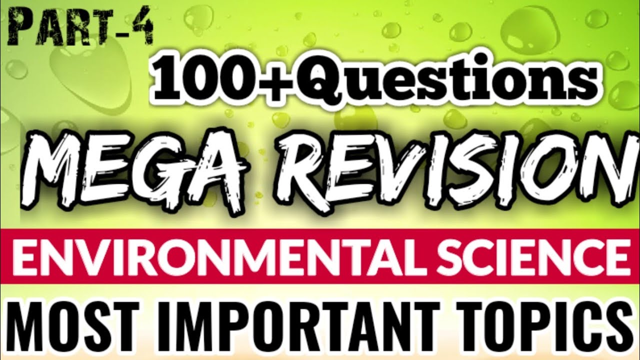 ⚪Rapid REVISION Environmental Science Entrances-UGC-NET/SET/GATE/PhD Entrances
