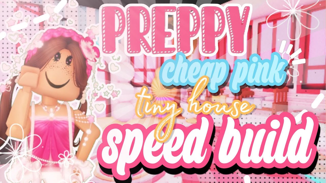 💗preppy CHEAP pink tiny home speed build! ✨🪞