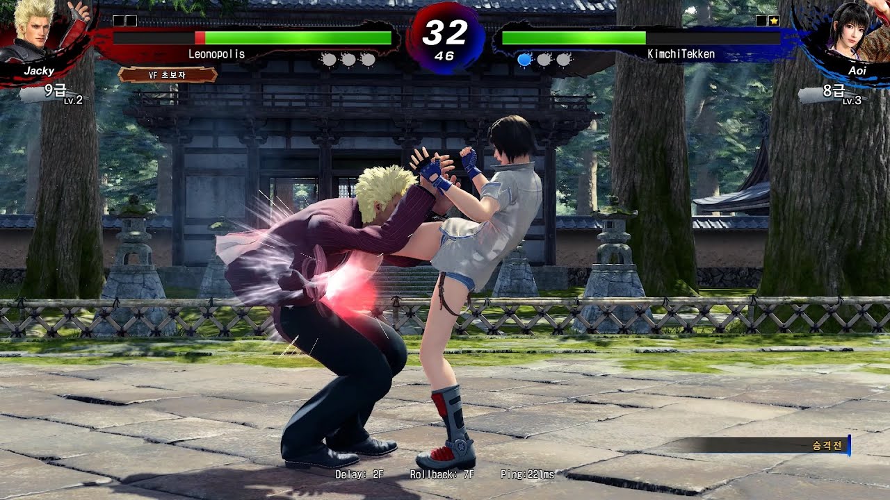Virtua Fighter 5 R.E.V.O. match - Jacky vs. Aoi