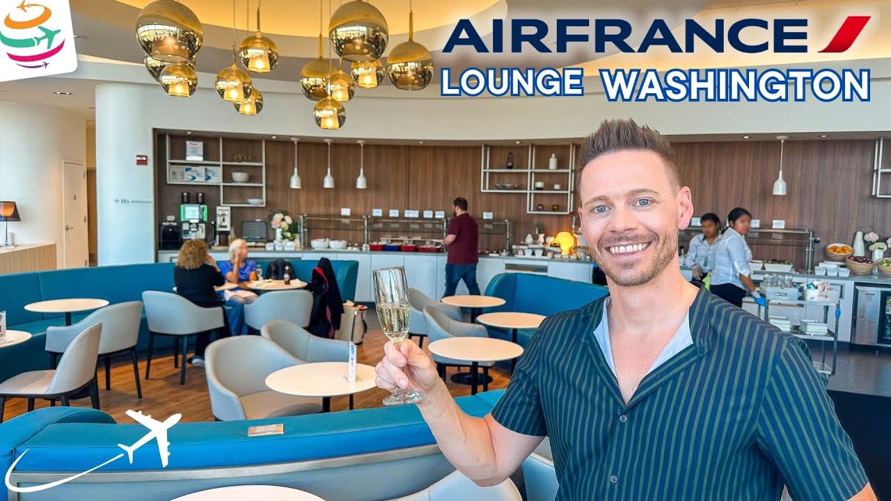 Air France Business Class Lounge IAD Washington Dullles International | YourTravel.TV