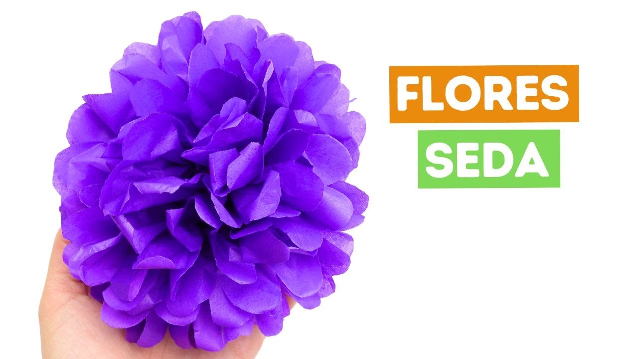 💐 Cómo hacer flores de papel de seda ¡Fácil y paso a paso! 4 FORMAS DISTINTAS