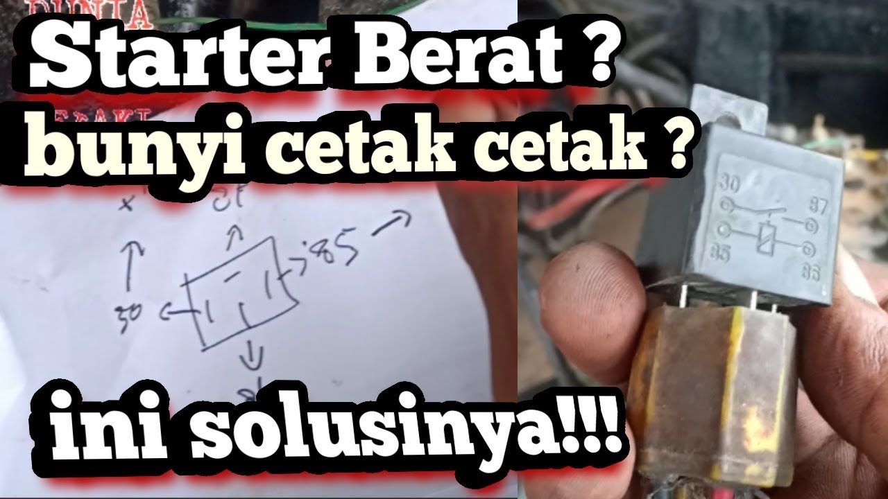 CARA PASANG RELAY STARTER MOBIL‼️ DINAMO STARTER LEMAH DAN TIDAK BISA STARTER