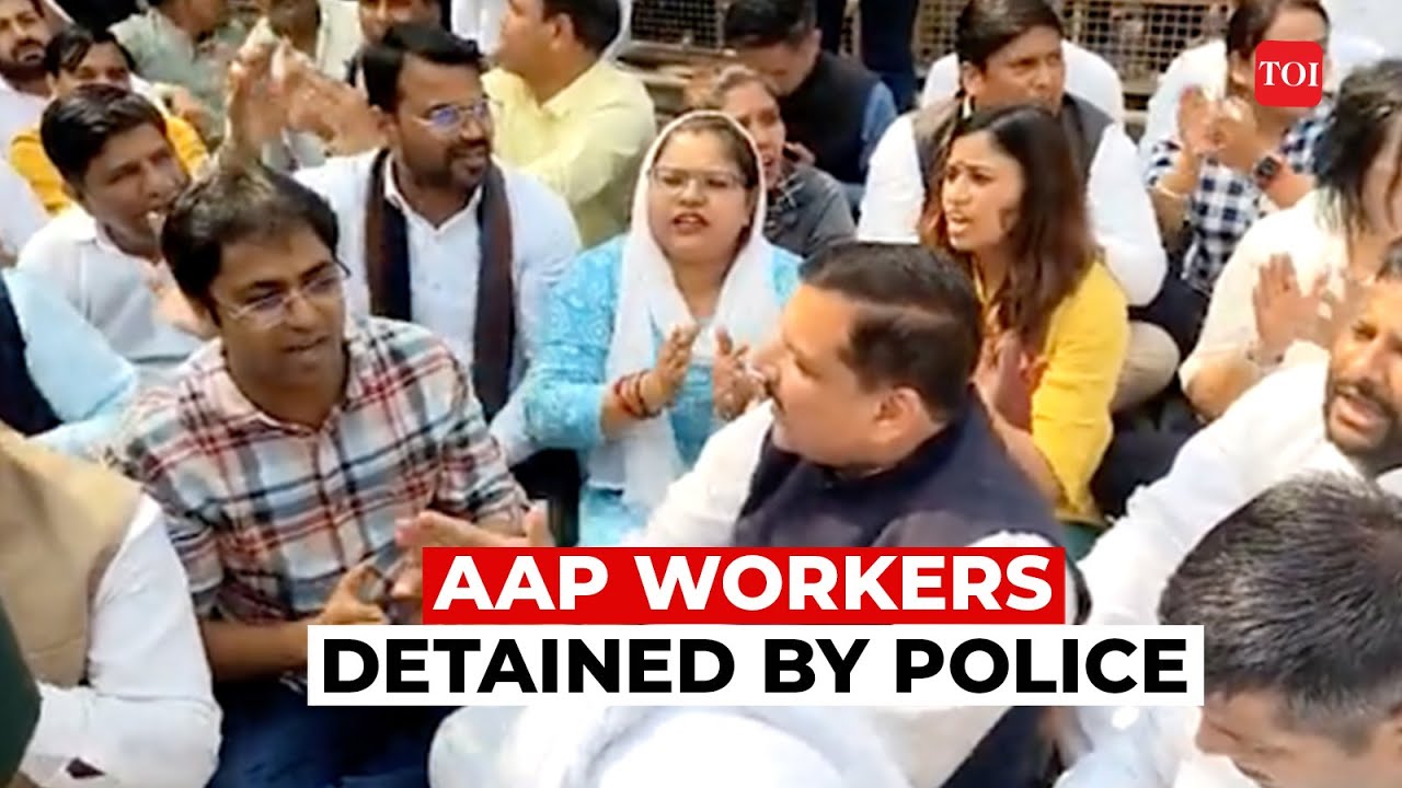 AAP MP Sanjay Singh, other party leaders detained for protesting outside CBI office