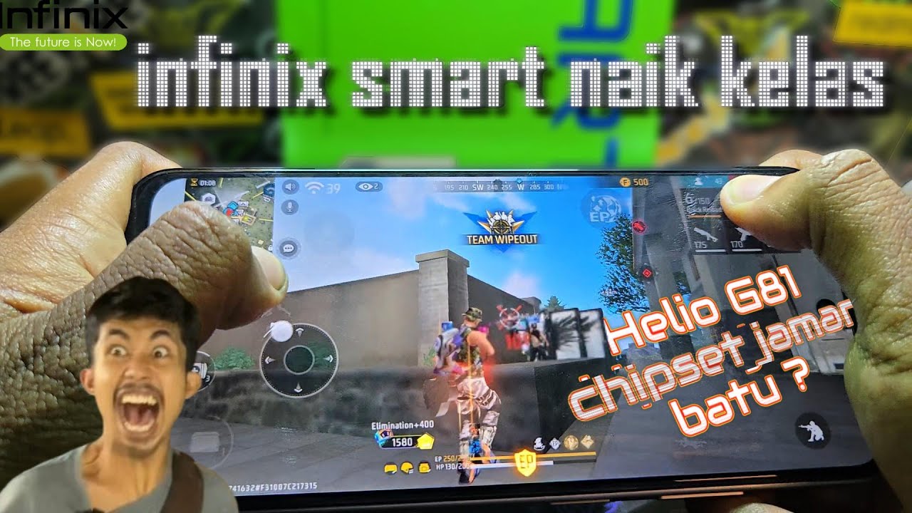 Infinix Smart 9 Ram 4GB Game Test FreeFire Max || Handcam || Helio G81 (12nm) || 5000 mAh
