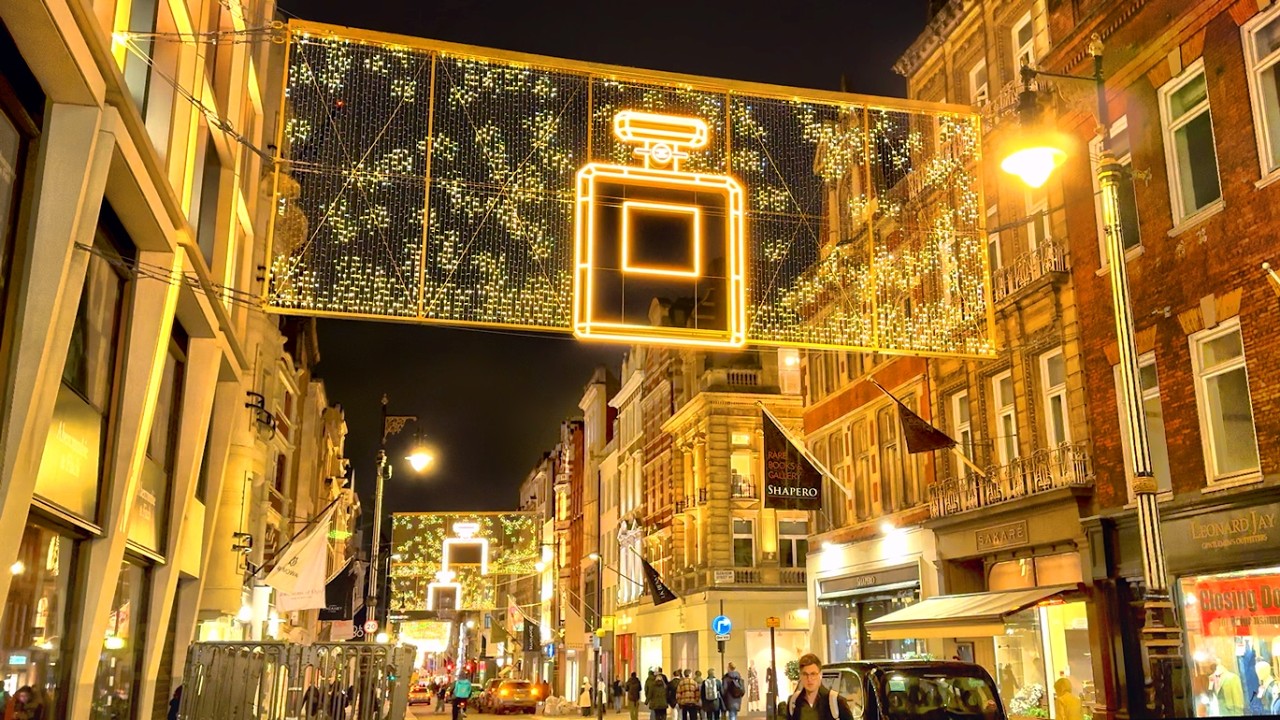 Mayfair London Christmas 2024 ✨ London Christmas Lights Walk Tour 🎄 4K HDR