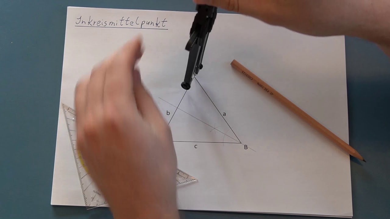 Inkreismittelpunkt konstruieren