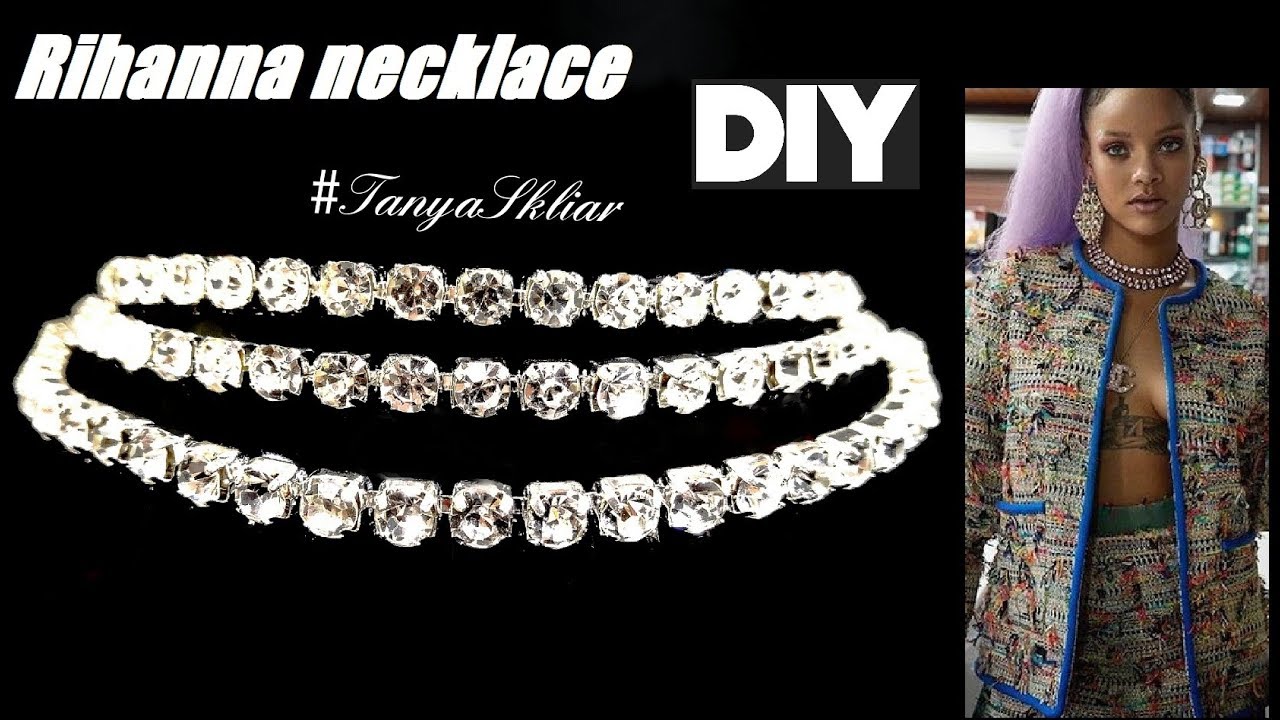 Колье из страз РИАННА Мастер Класс/ Strass necklace RIANNA Master Klass!