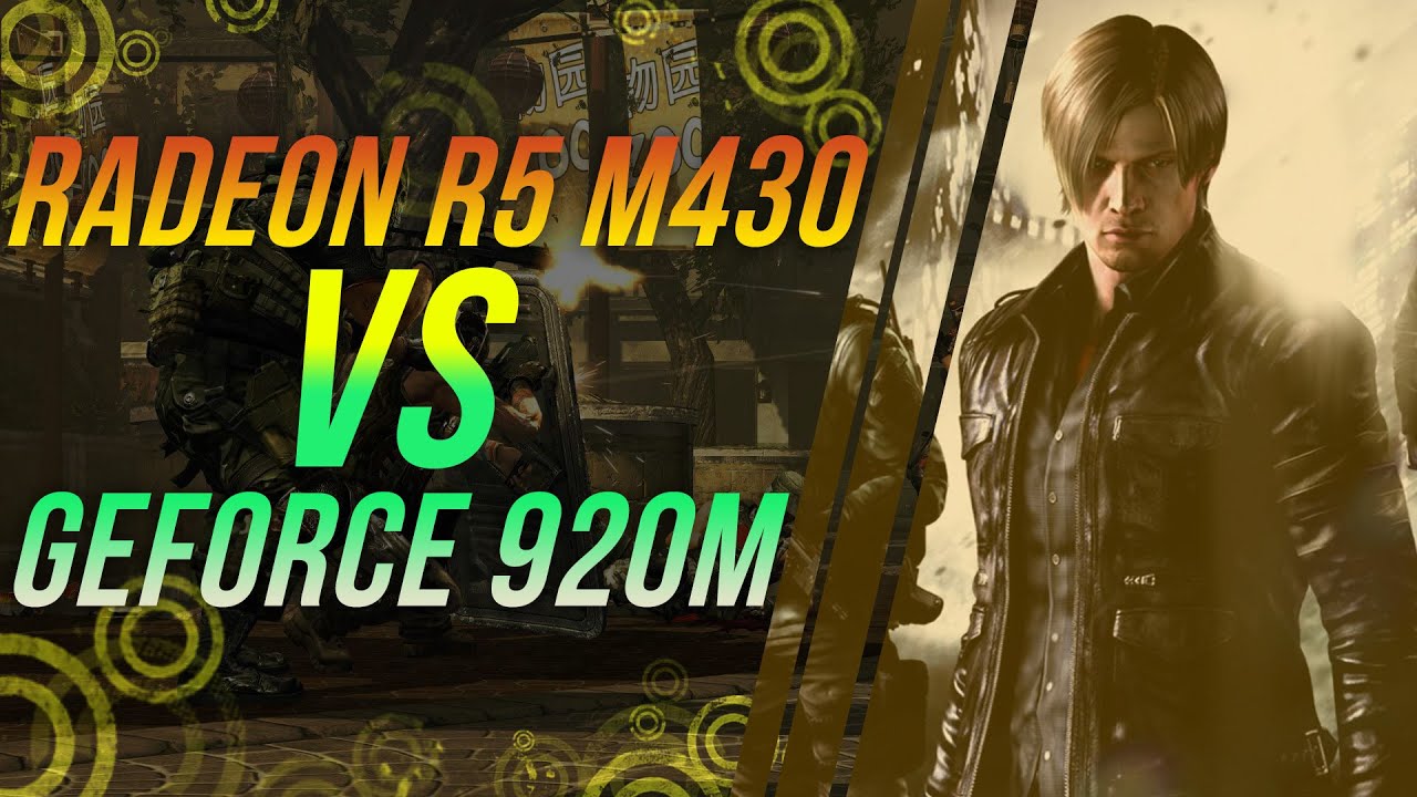 Тесты видеокарт для ноутбука. AMD R5 M430 и GeForce 920M