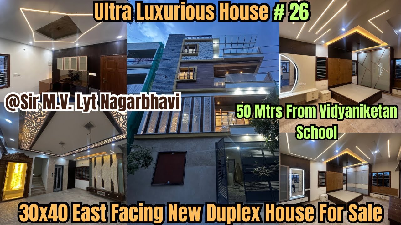 #100 #30x40 East Facing Duplex House @ Ullal Nagarbhavi # Independent House For Sale In Bangalore