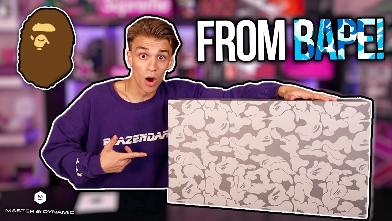 BAPE SENT ME A HUGE PACKAGE!! (CLOTHES/ACCESSORIES)