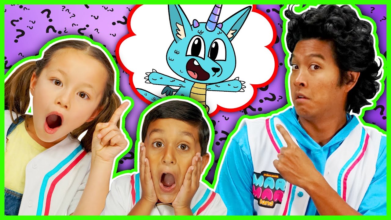 MarMar Learns About DRAGONS! Kids Play Twin Telepathy Challenge