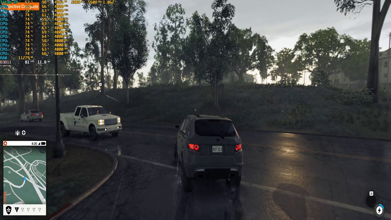 Ryzen 1600AF vs Titan X (Pascal) Watch Dogs 2 Ultra FullHD