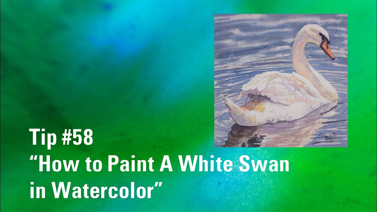 How to Paint a White Swan in Watercolor | Watercolor Painting Tip 58