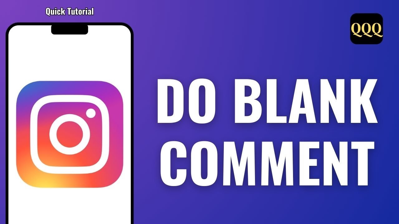 How To Do Blank Comment On Instagram