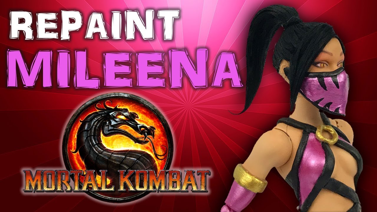 Custom MILEENA doll repaint TUTORIAL [Mortal Kombat]