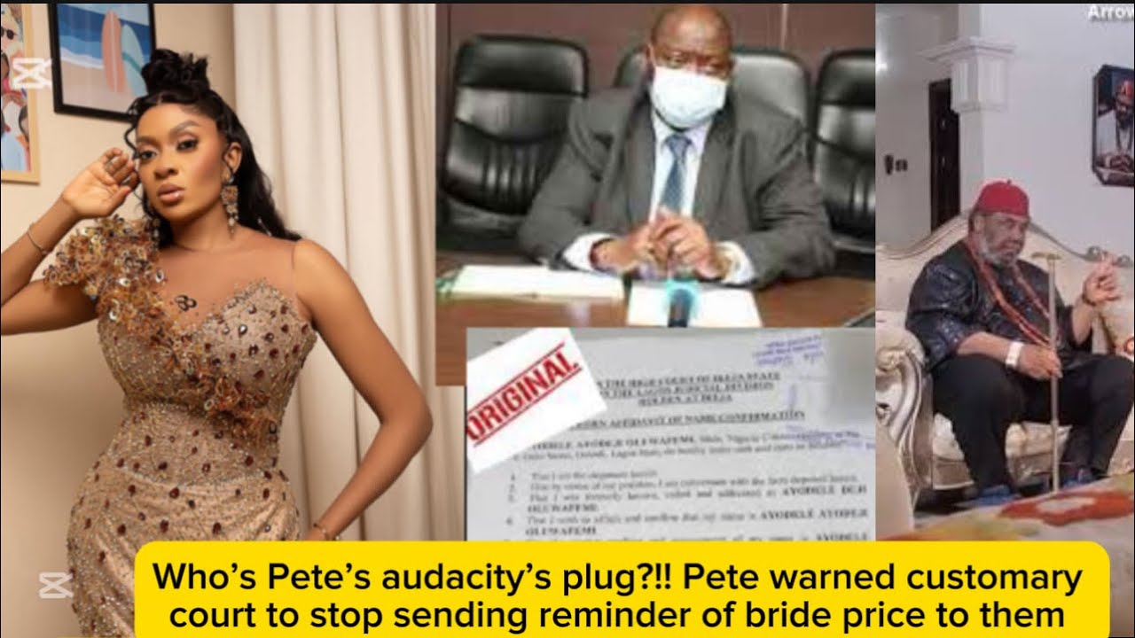Who’s Pete’s audacity’s plug?!! Pete warned customary court to stop sending reminder to them