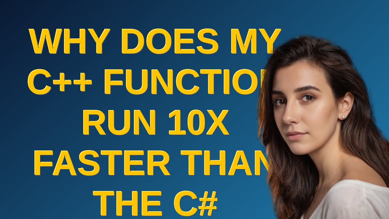 Why does my C++ function run 10x faster than the C# P/Invoke call?
