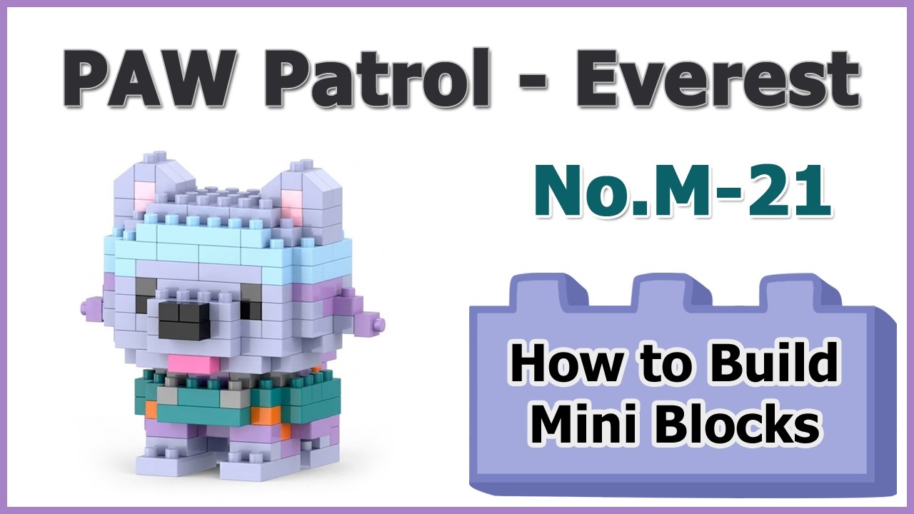 How to Build PAW Patrol Everest Blocks - Puppy M-21 Instructions Specifications