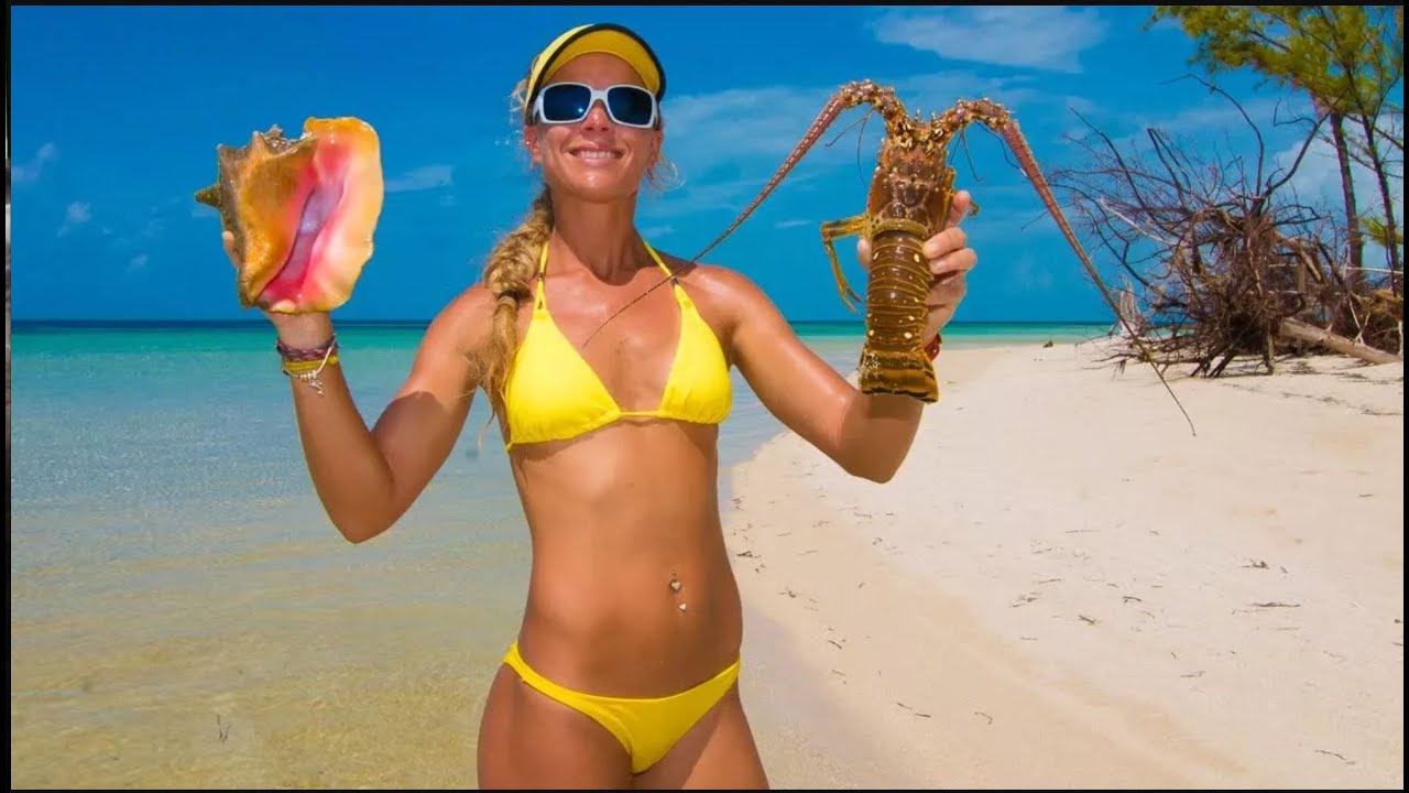 Catch and Cook Lobster & Conch on a DESERTED ISLAND! How To Lobster Compilation