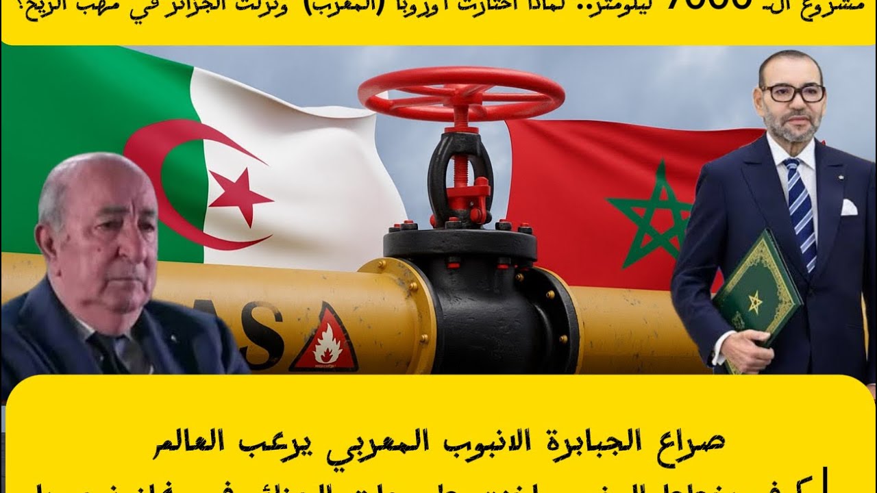 صراع الجبابرة الانبوب المغربي يكسب دعم الممولين | المغرب مقابل الجزائر الضربة القاضية 