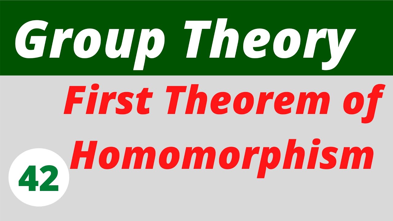 15.  First Fundamental Theorem of  Homomorphism | Group Theory