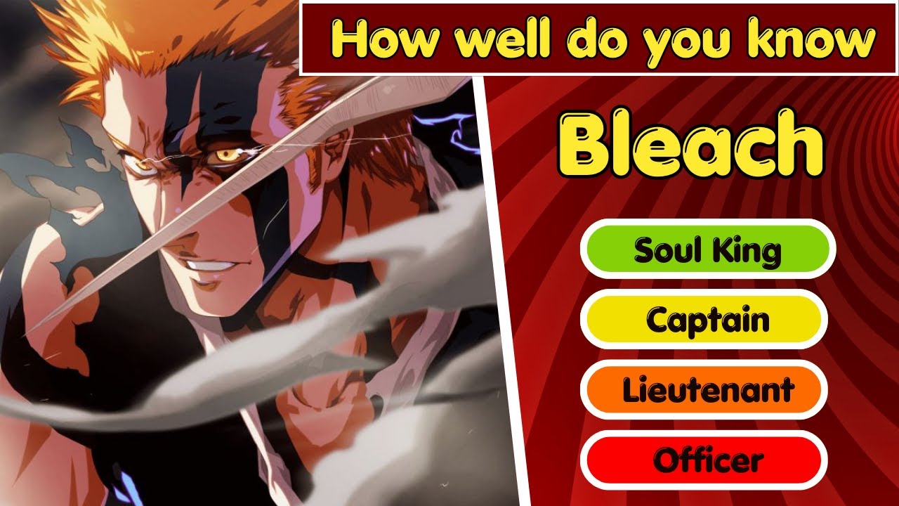 Bleach Fun and Challenging Trivia Quiz! Prove Your Bleach Anime Knowledge with These 25 Questions!