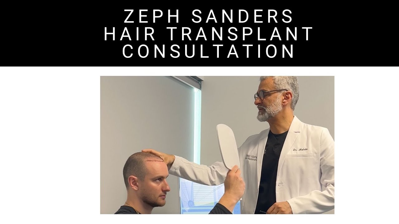 Zeph Sanders Hair Transplant Consultation with Parsa Mohebi Hair Restoration