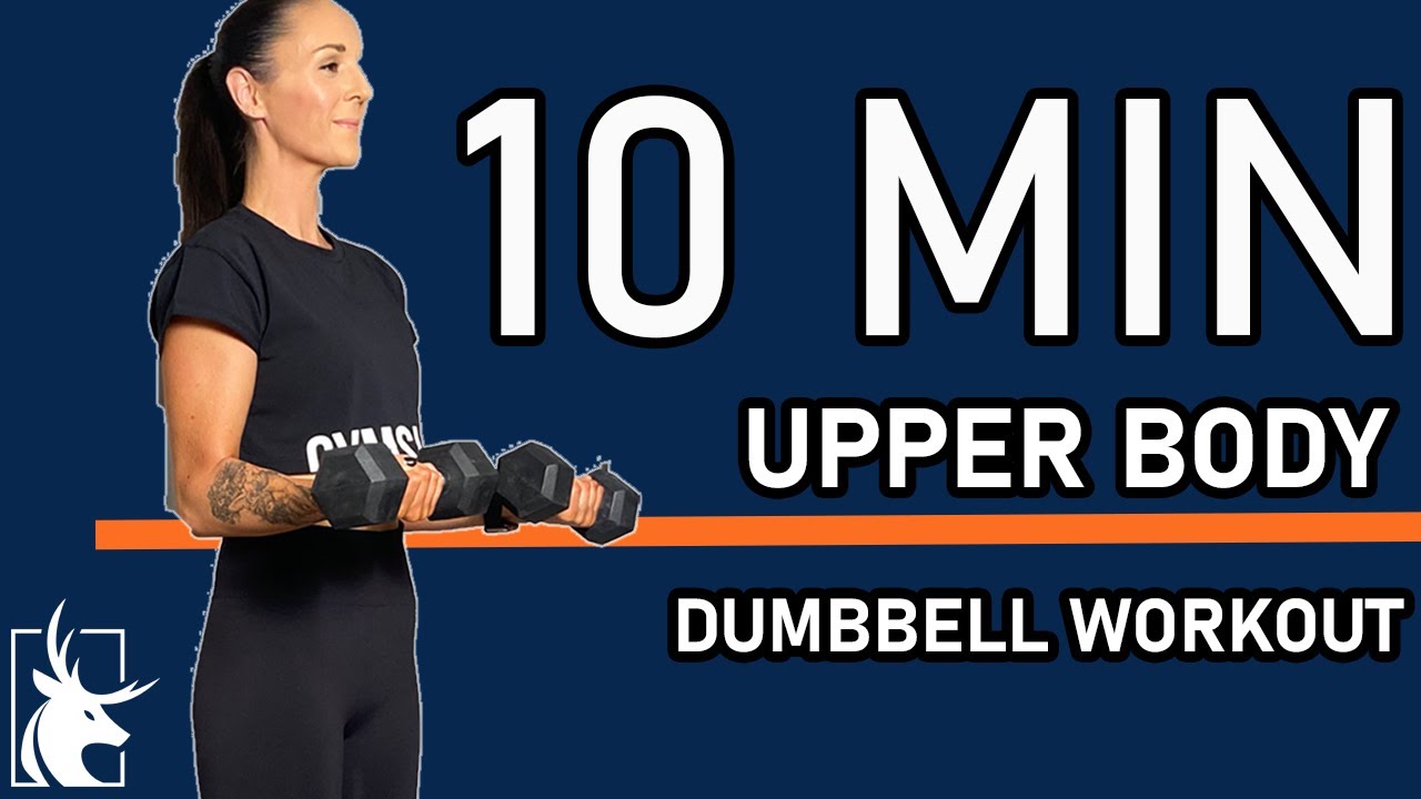 10 minute upper body workout with weights 2021 | Stag Fitness home workouts