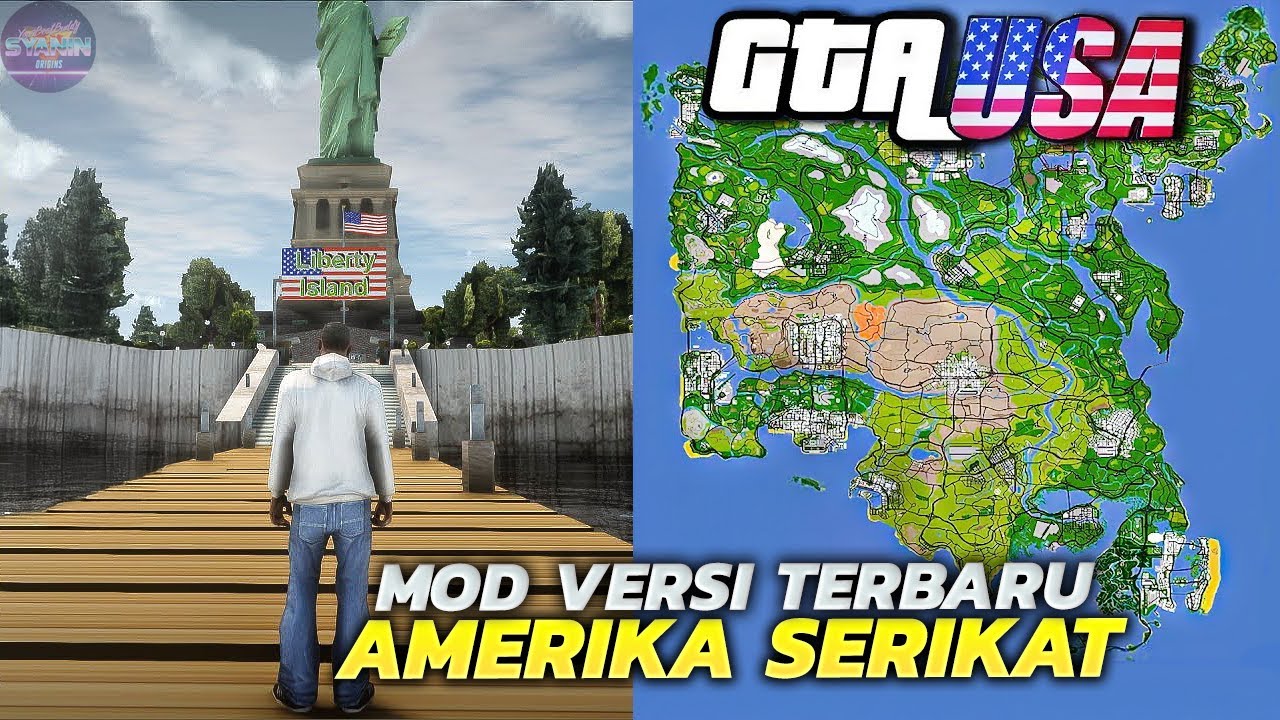 Baru Rilis Map Sangat Luas! GTA Mencakup Seluruh Amerika Serikat USA MOD Project Eagle