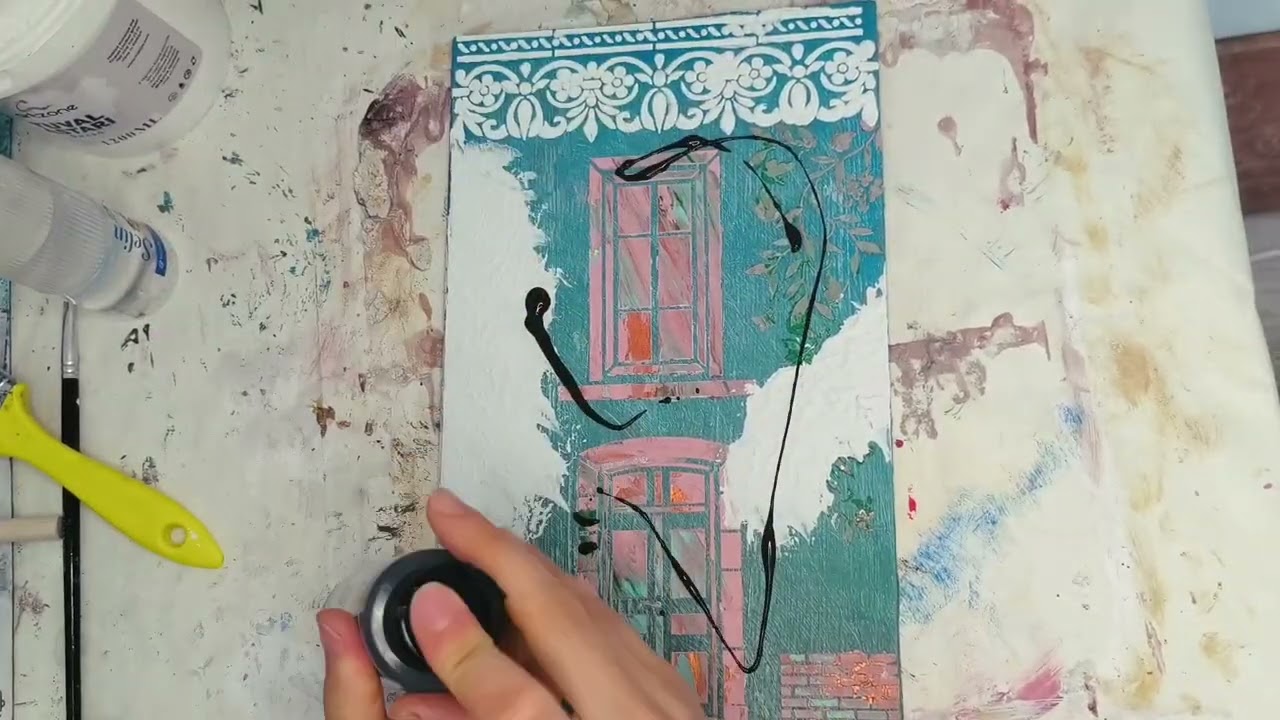 Creating a Vintage Wall Art - Old House Charm