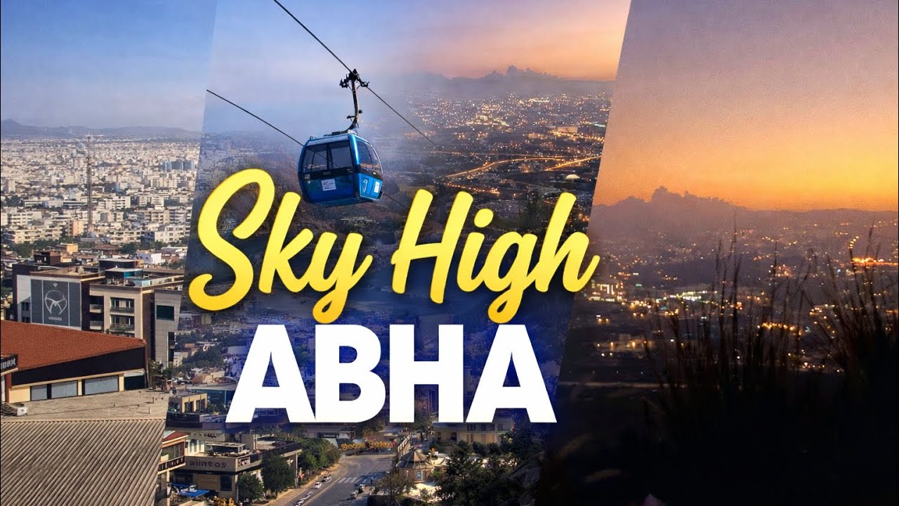 Sky High in Abha 🇸🇦 | Scary Cable Car Ride | Art Street & Stunning Sunset Views | Episode 2 