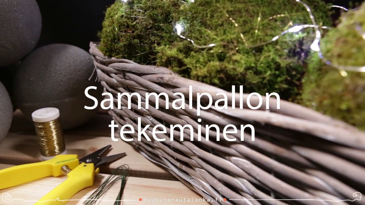 Sammalpallon tekeminen