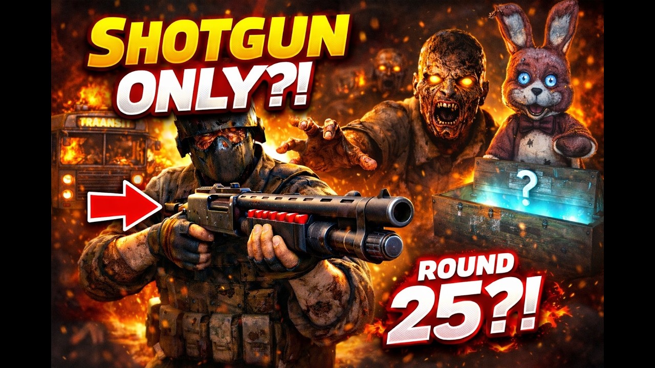 I Tried Surviving BO3 Zombies with ONLY Shotguns…