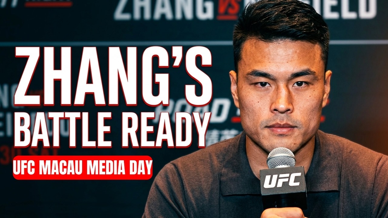 Zhang Mingyang Talks Alonzo Menifield Co-Main Event At UFC Macau Media Day 👊