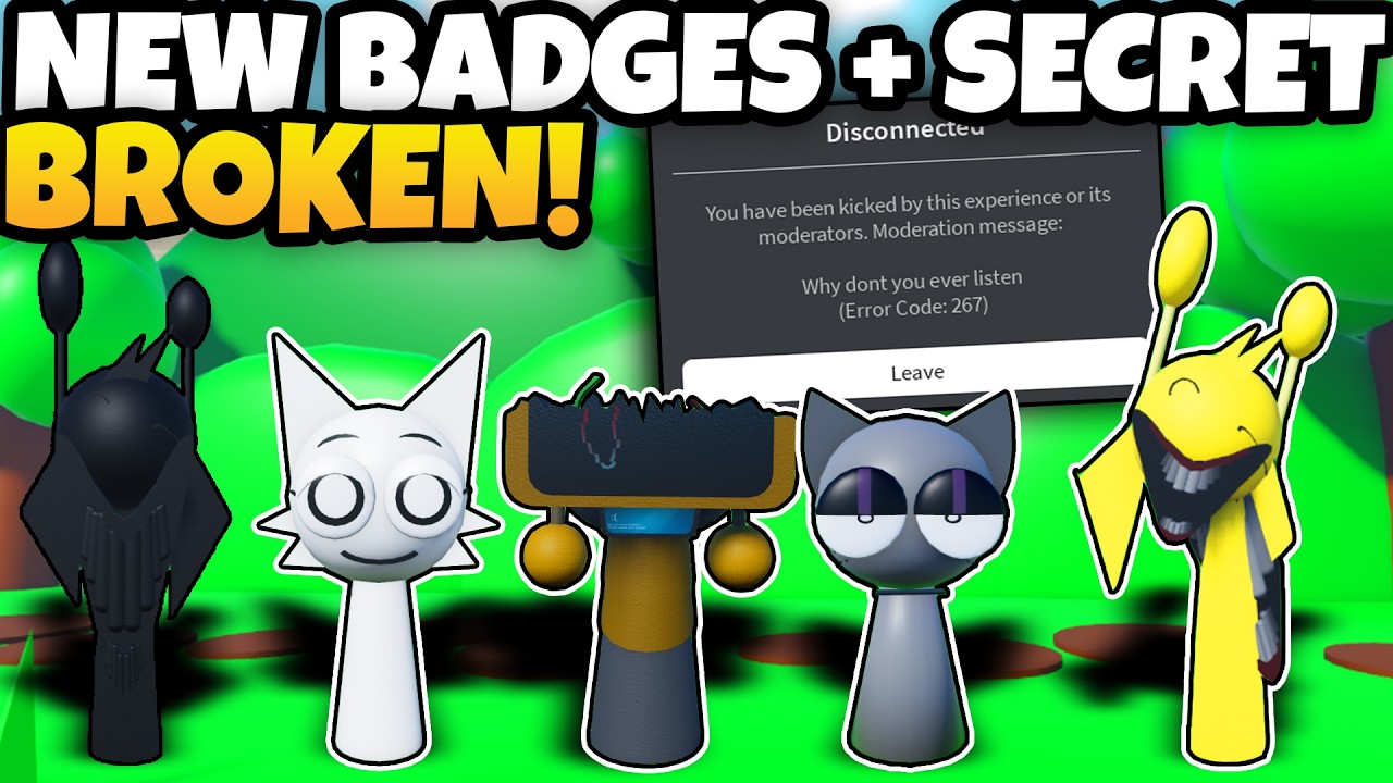 We Get ALL NEW And SECRET BADGES In This 3D Sprunki RP and Animation  Update!