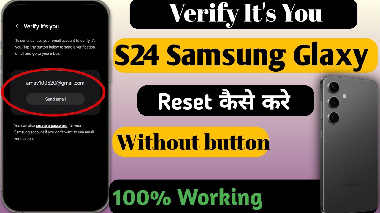 Samsung S24 Reset: Google Account Verification Problem Solve (Step-by-Step) | Samsung S24 Hard Reset
