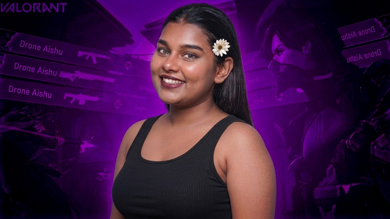 🔥 Nonstop Aggressive Gameplay Of Valo 🤬😱 |Drone Aishu 💗 | #droneaishu  #valorant