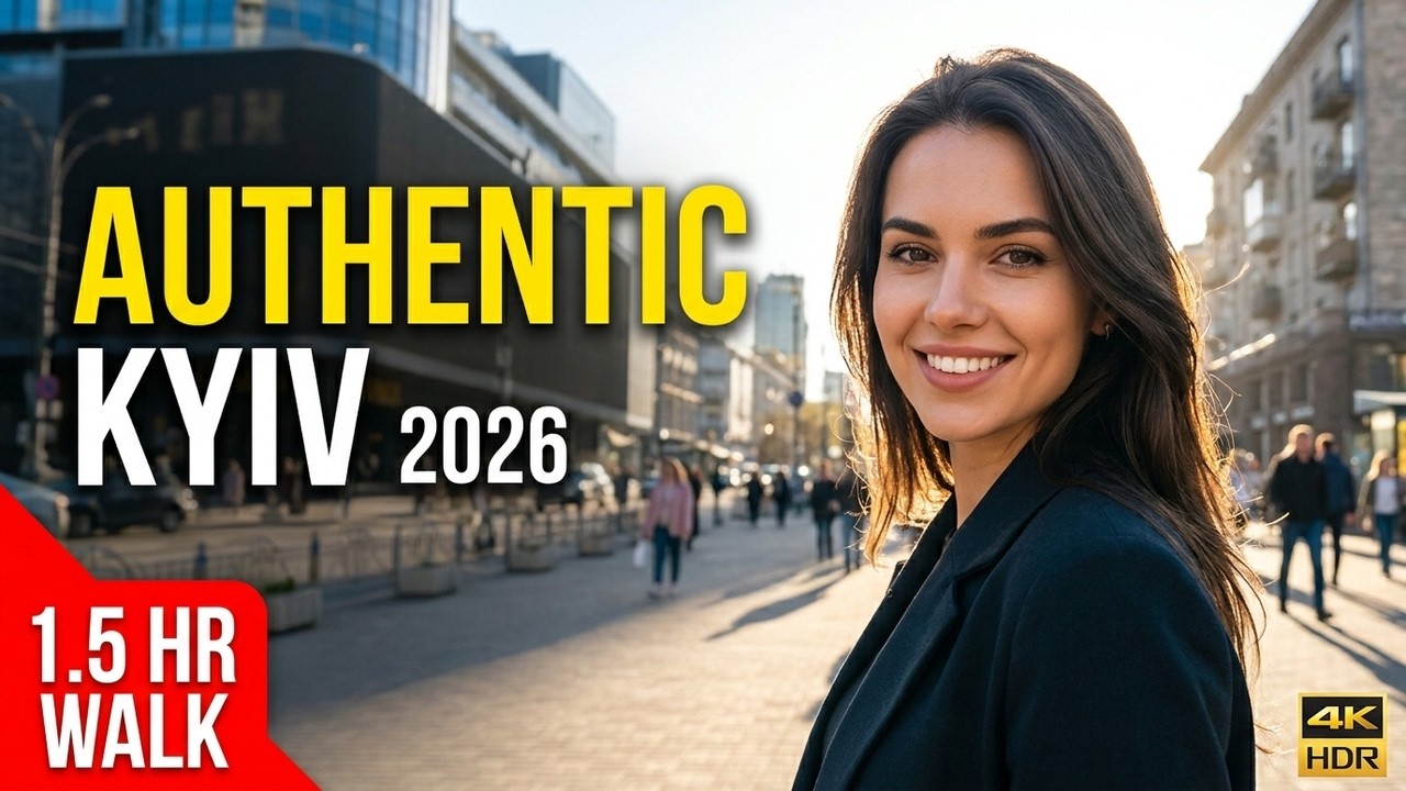 This is Ukraine in 2026 🔥 1,5 Hours Authentic Kyiv City Walk | 4K HDR