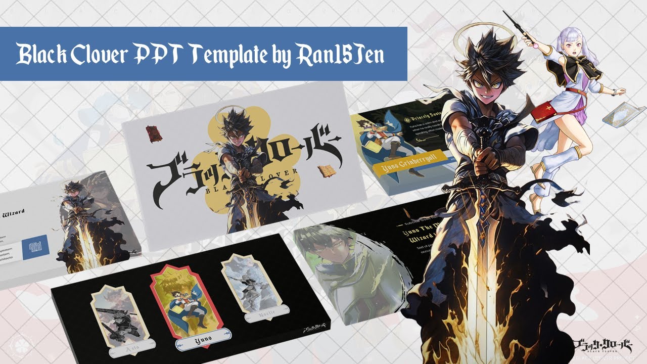 BLACK CLOVER | FREE PPT TEMPLATE | RAN15JEN