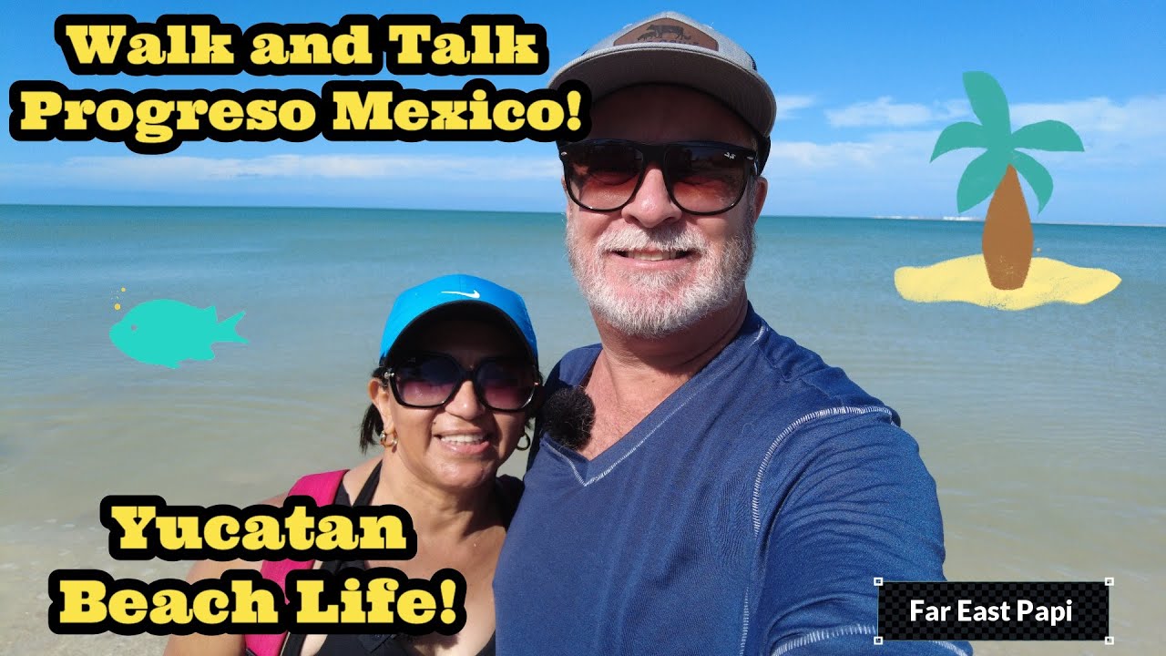 BEACH LIFE IN THE YUCATAN - PROGRESO, MEXICO